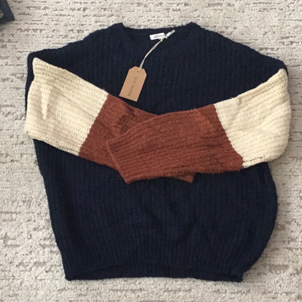 Blu Pepper Colorblock Sweater